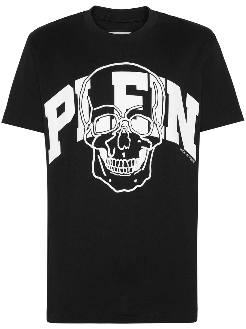 Skull-print cotton T-shirt 1