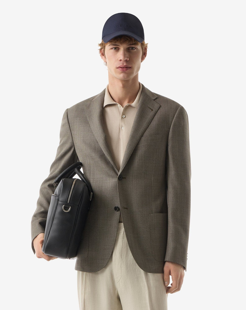 CORNELIANI Olive green pure wool jacket outlook