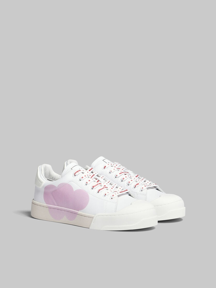 MARNI X NO VACANCY INN - DADA BUMPER SNEAKER IN WHITE PRINTED LEATHER - 2