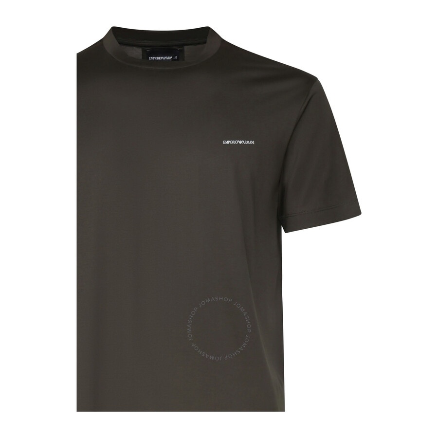 Emporio Armani Logo Print Lyocell-Blend T-Shirt - 3