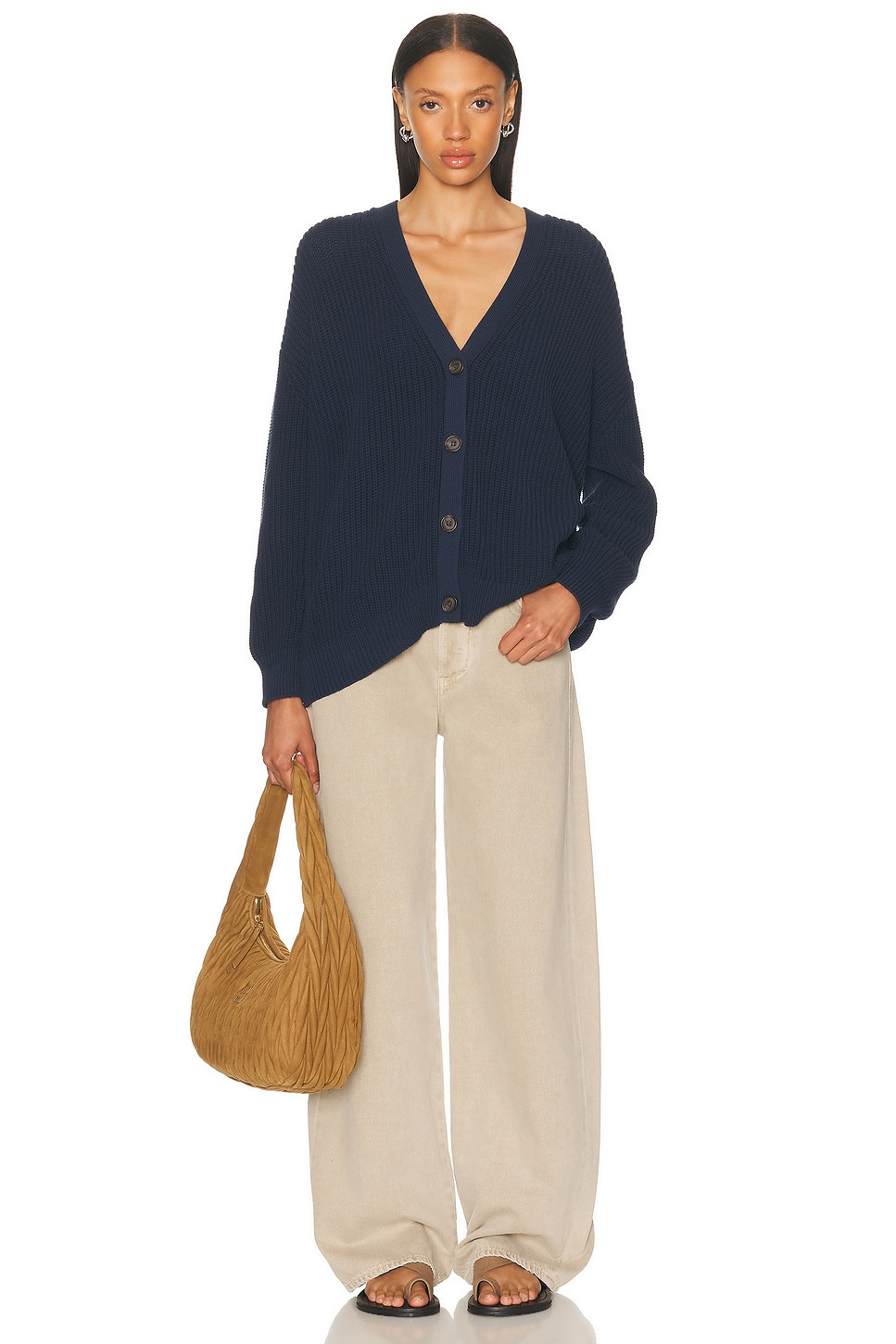 Cotton Cocoon Cardigan - 4