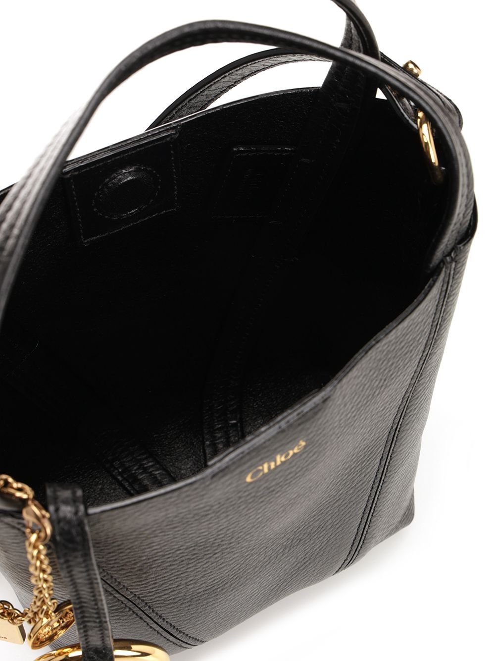 Chloé Spin Shoulder Bags Black - 4
