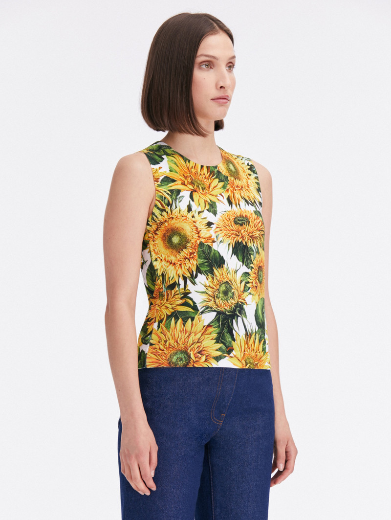 SUNFLOWER PRINTED TANK 5