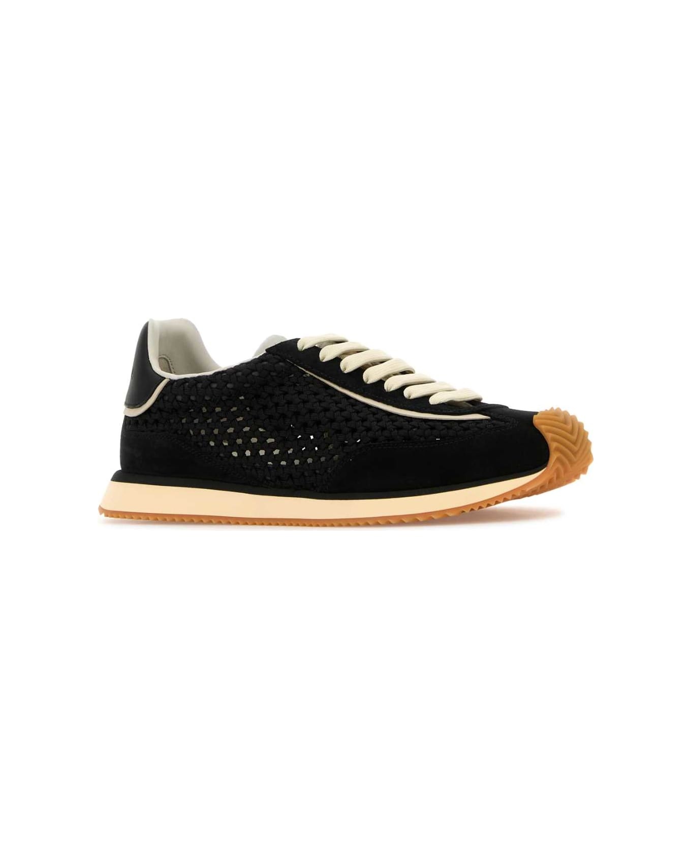 Black Fabric Sneakers - 2