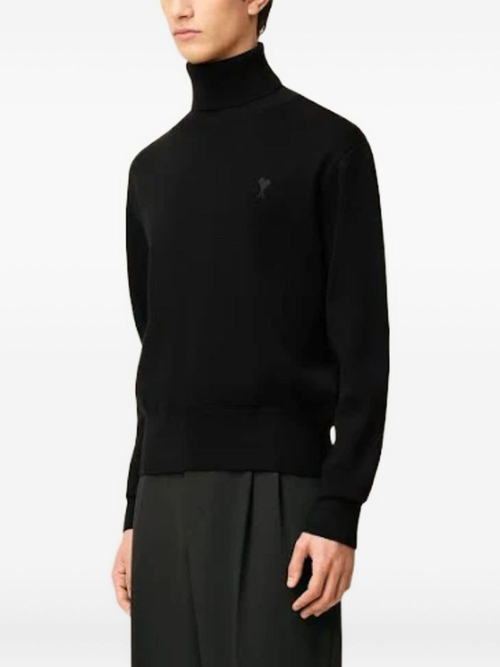 AMI DE COEUR-EMBROIDERED TURTLENECK SWEATER - 4