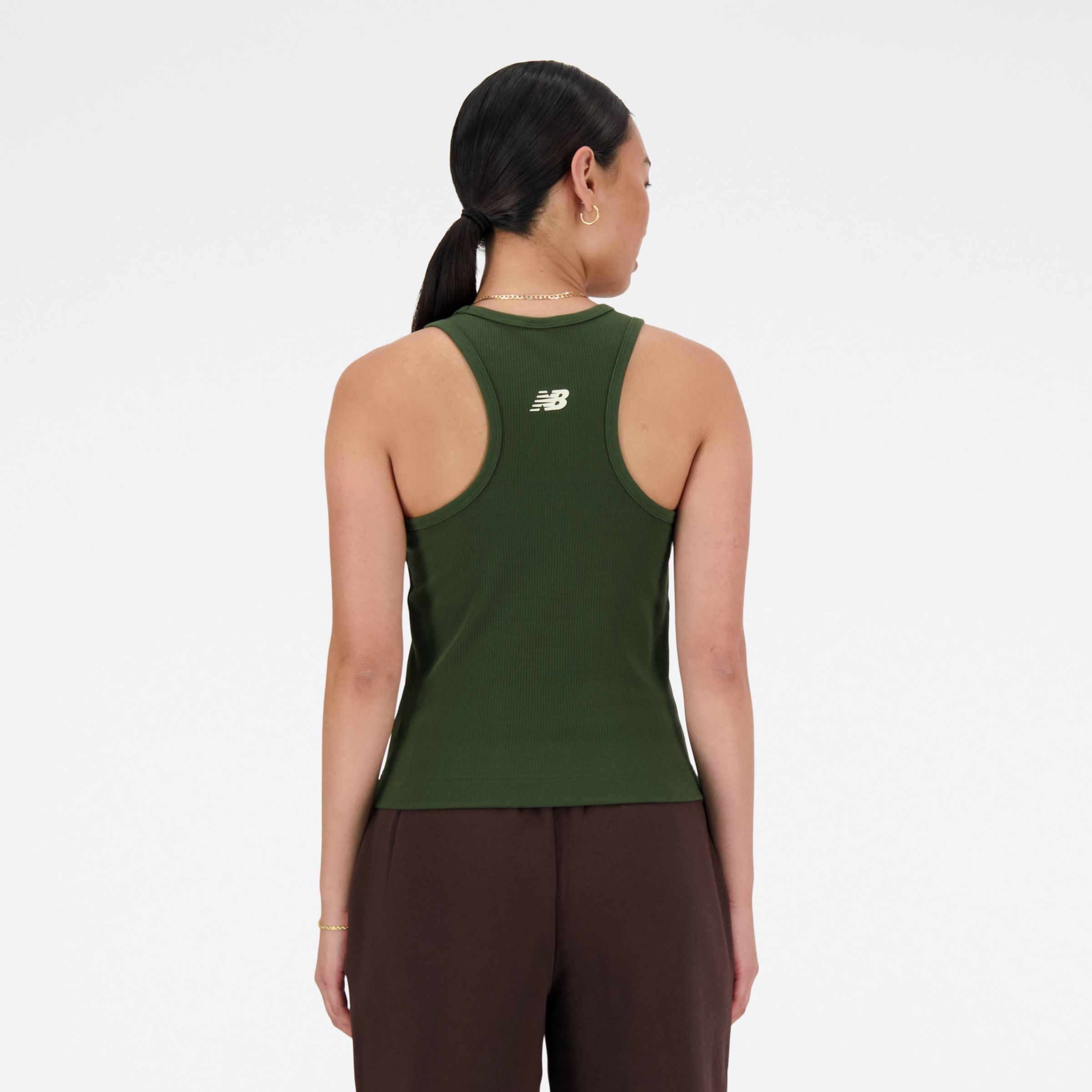 Linear Heritage Rib Knit Racer Tank - 4