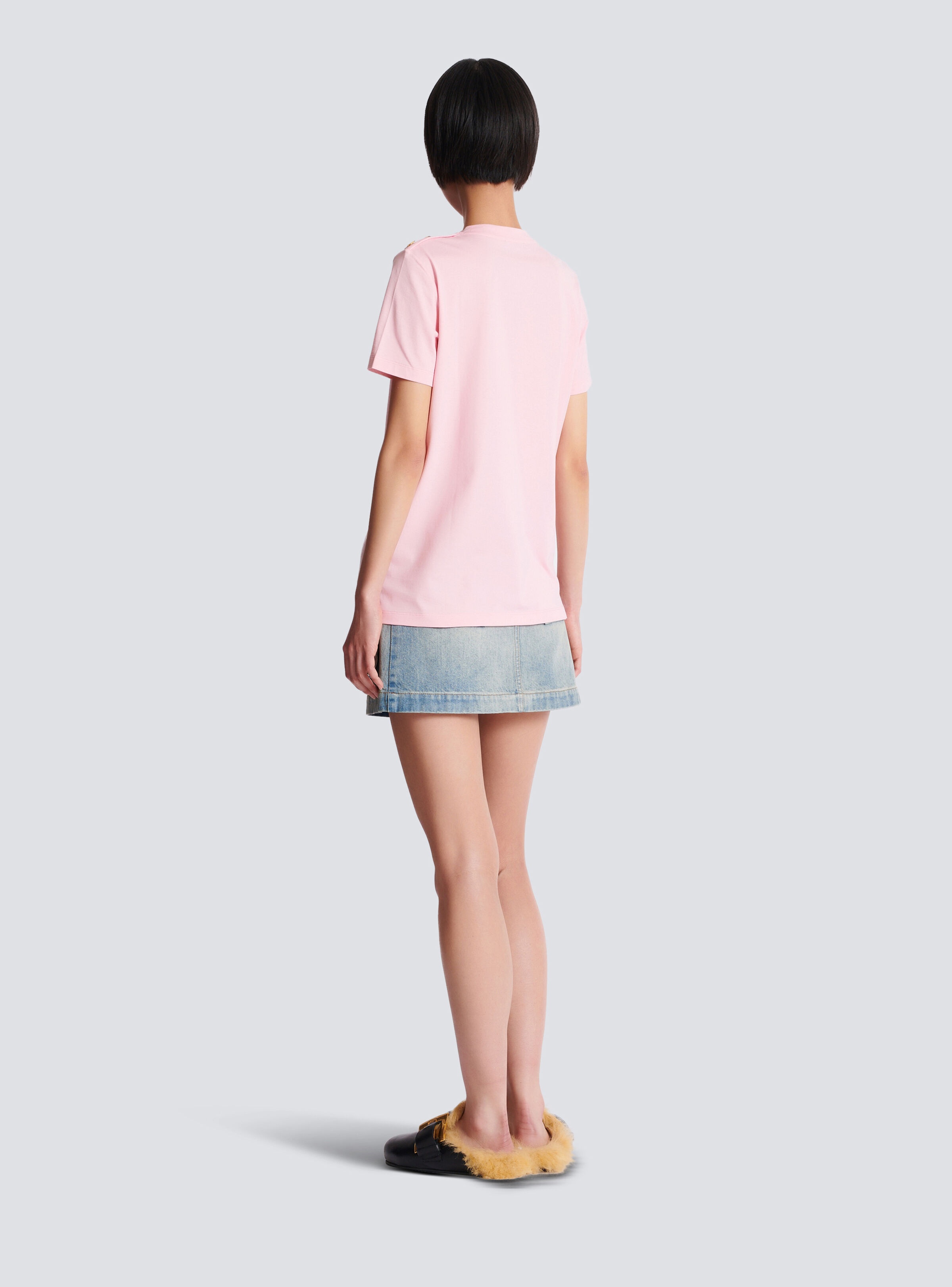 T-shirt with Balmain Paris print - 4