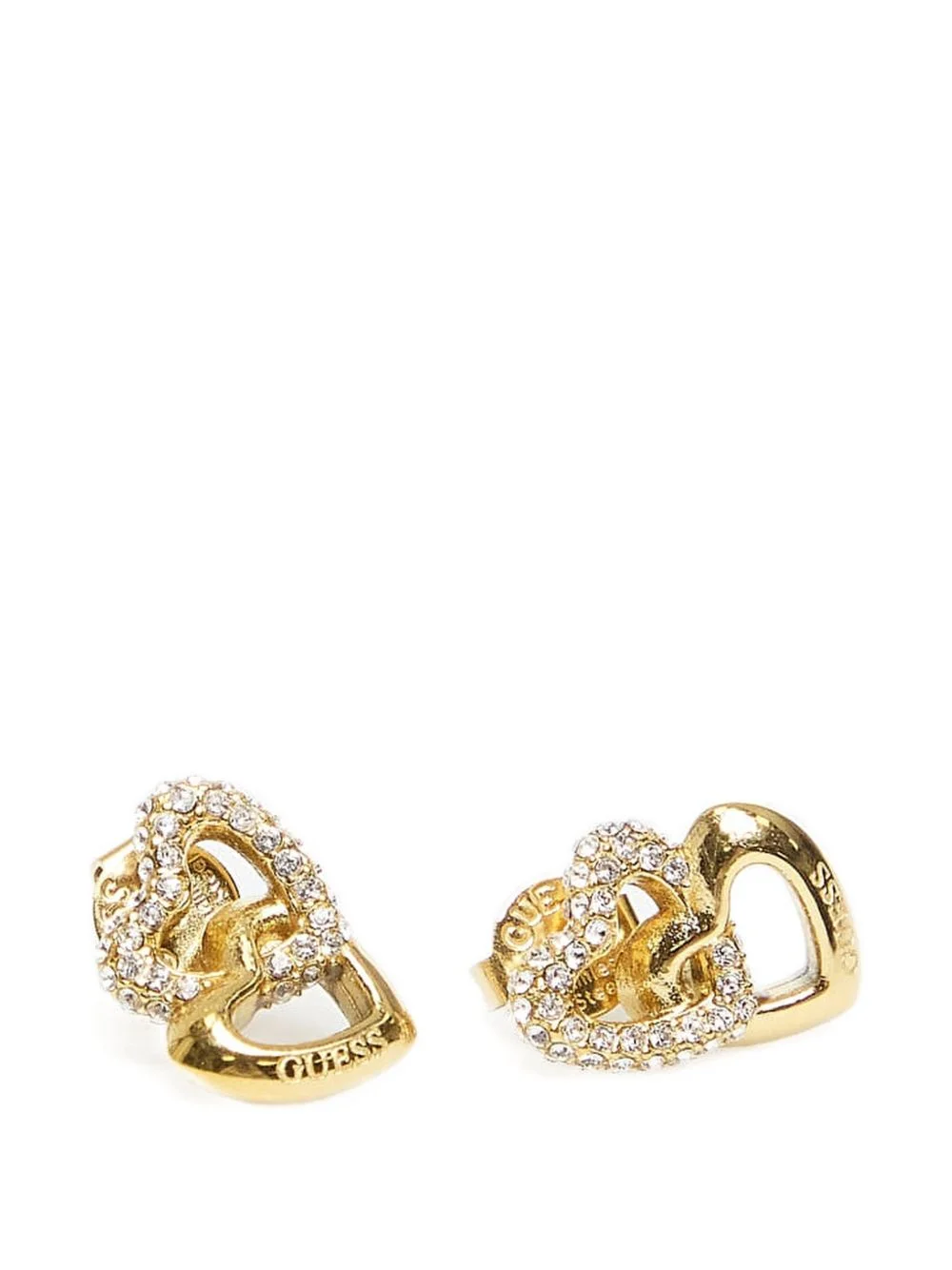 Love Bites crystal-embellished heart earrings - 1