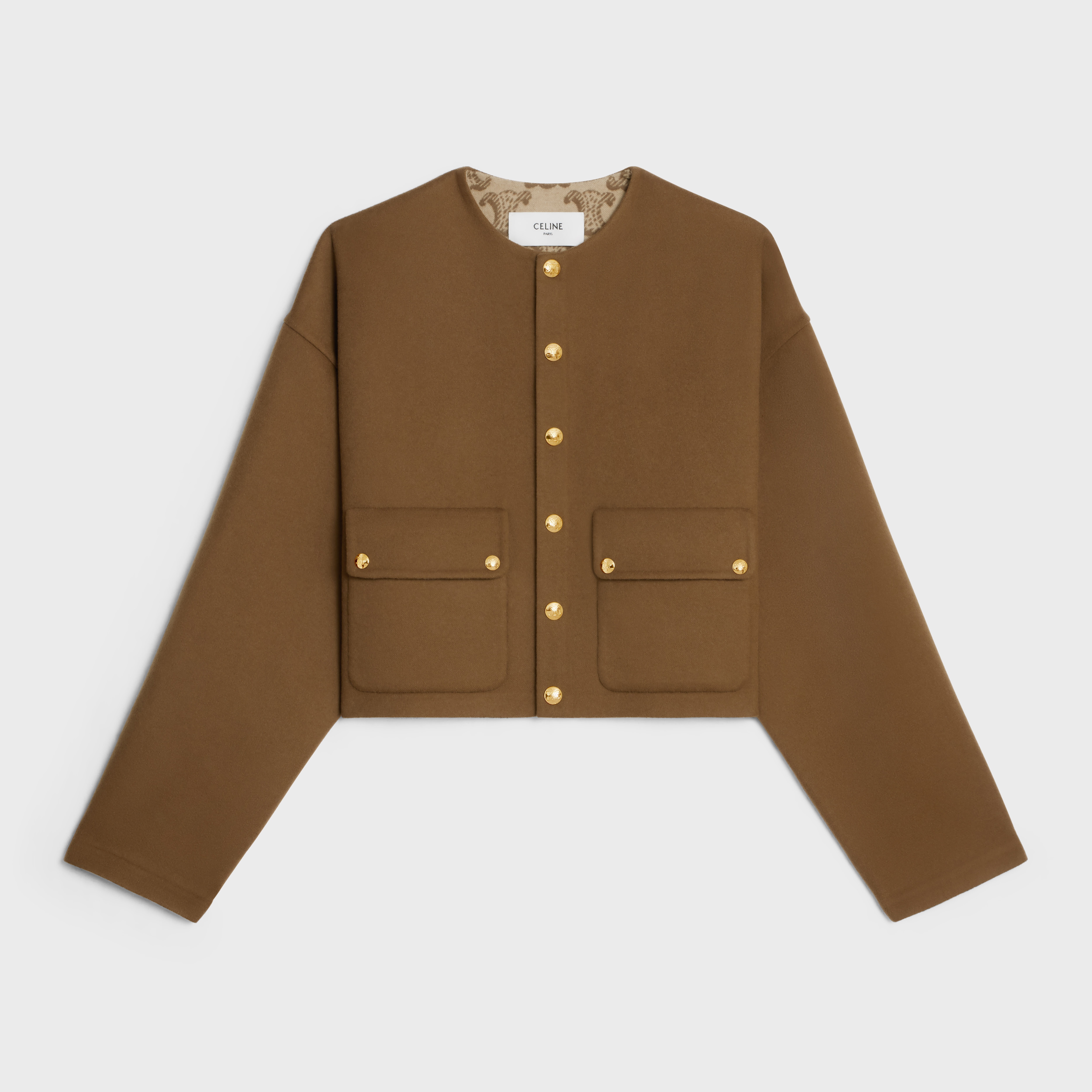 cardigan in wool cloth - 1