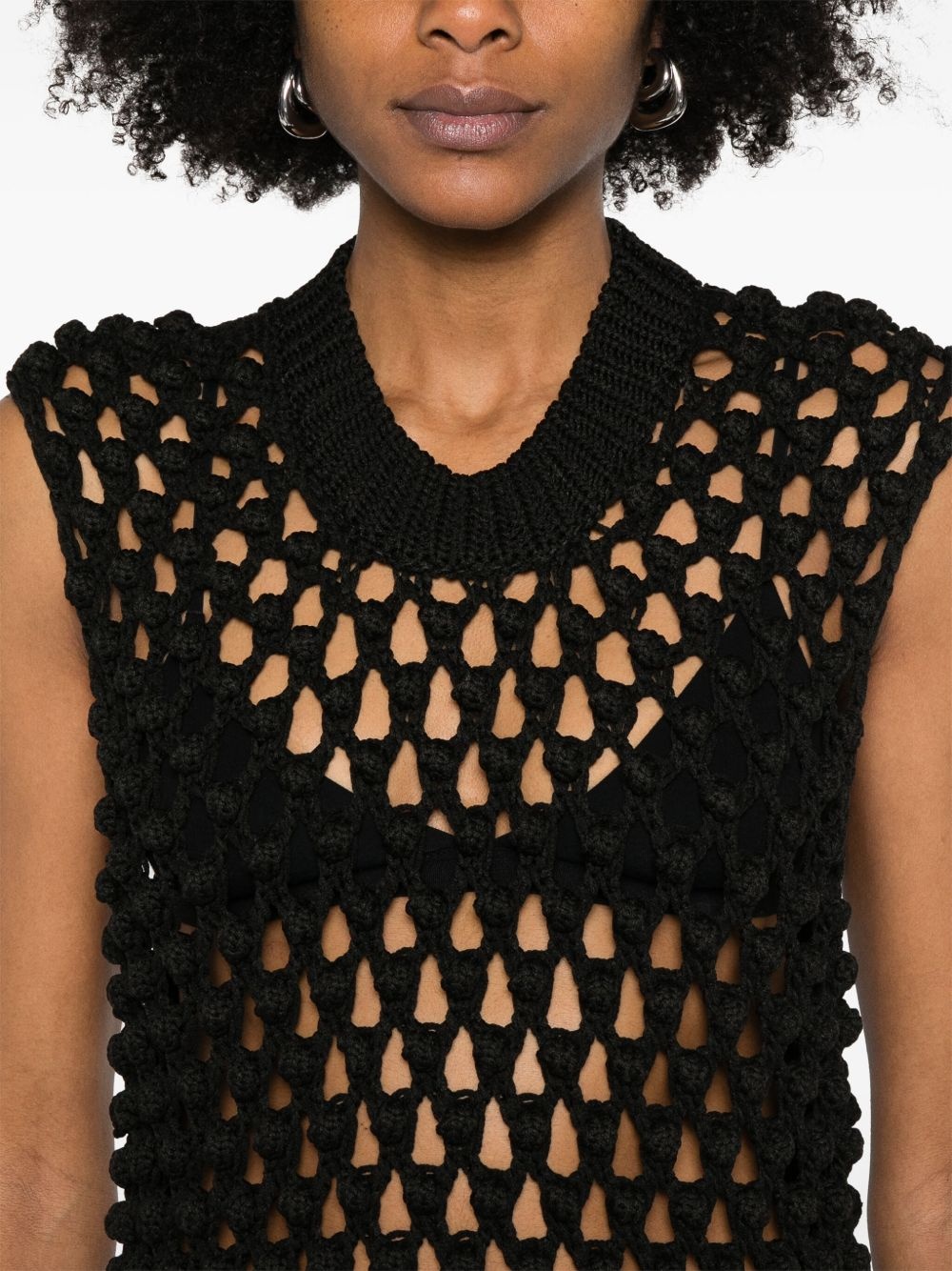 crochet midi dress - 5