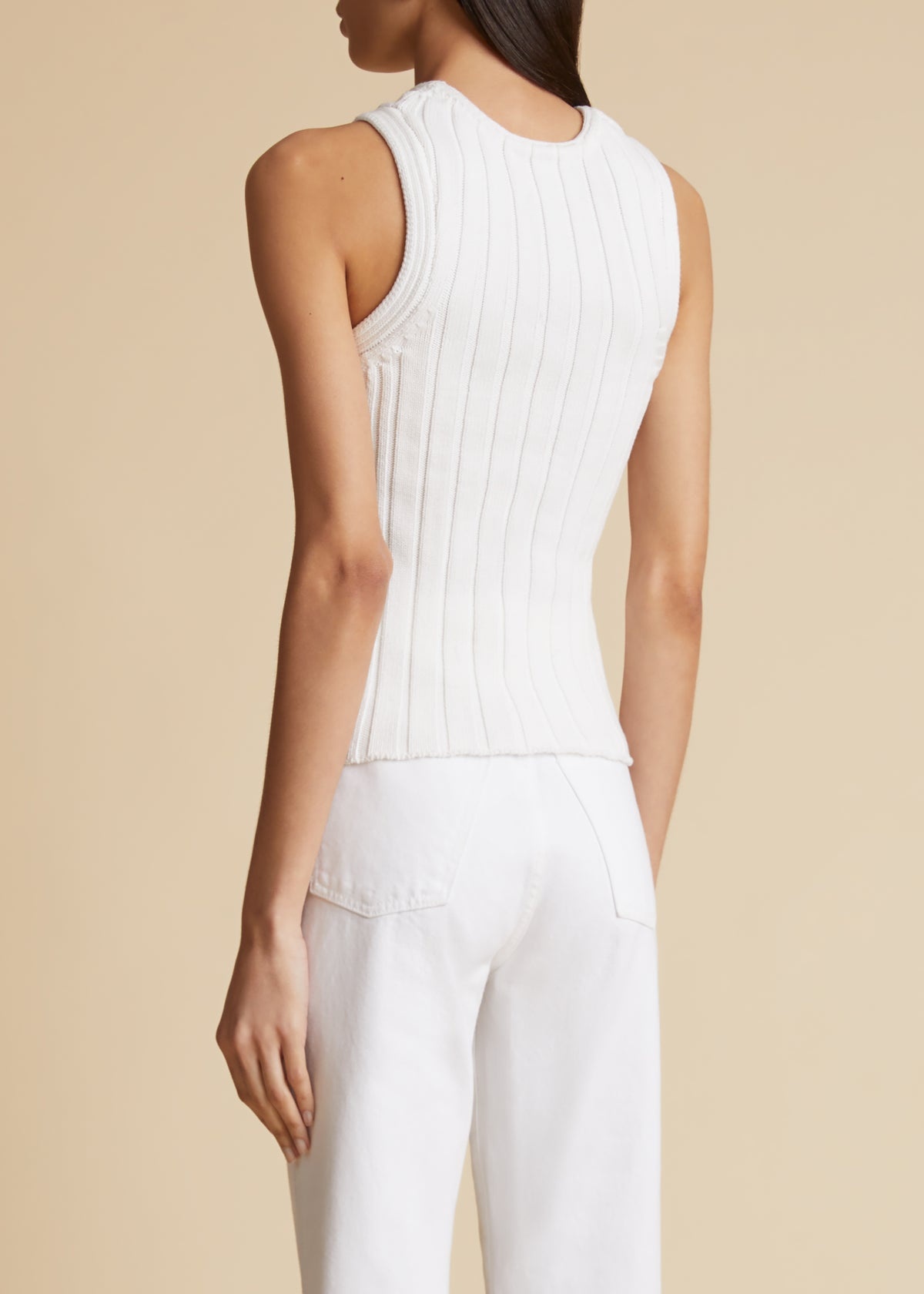 Manu ribbed cotton-blend tank - 5