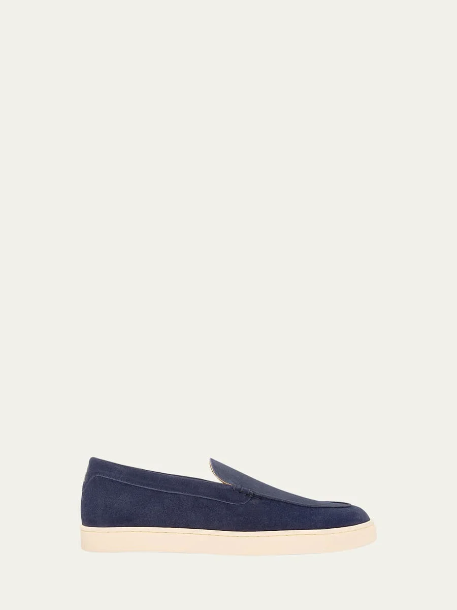 Men's Hybrid Venetian Suede Slip-Ons - 1