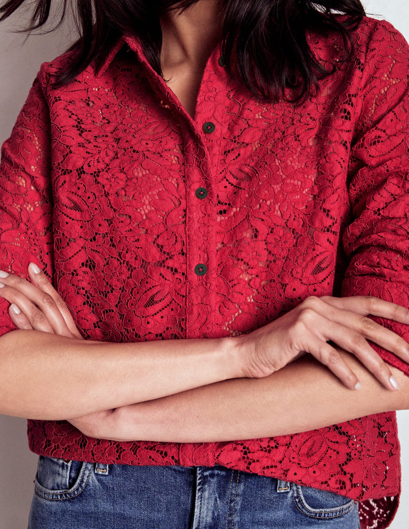 Lace Shirt-Rumba Red 3