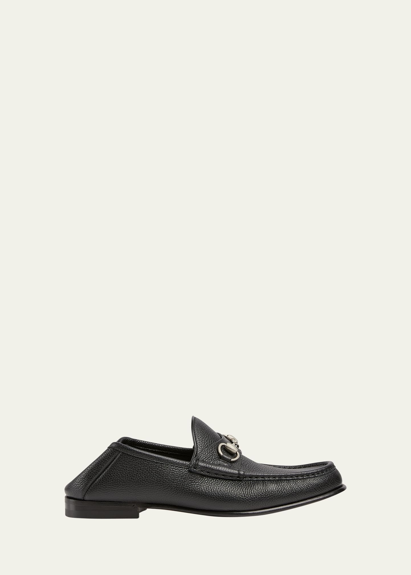Men's Horsebit 1953 Grained Leather Bit Loafers - 1