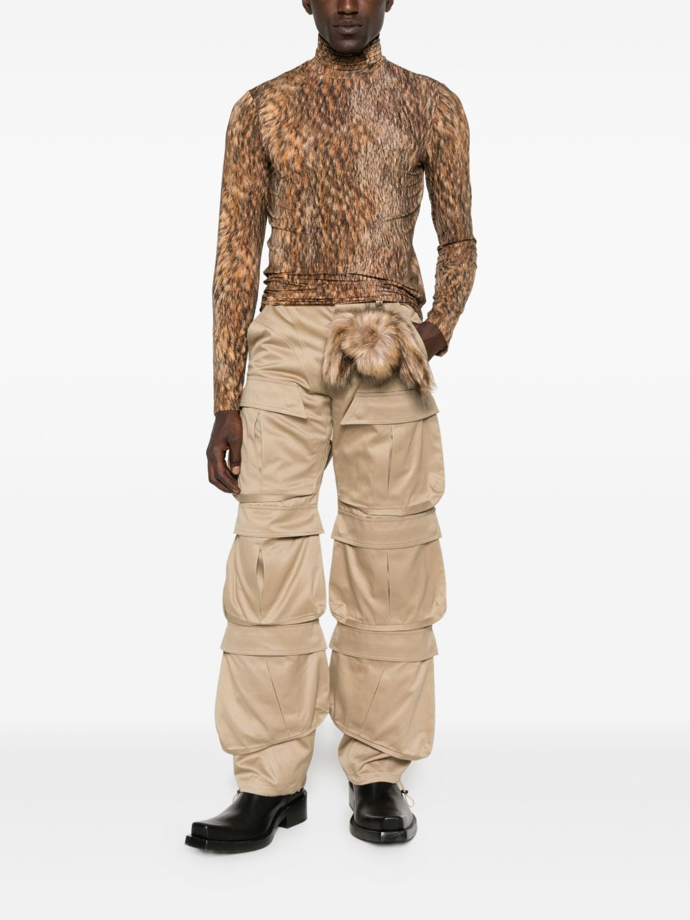 cotton cargo trousers - 2
