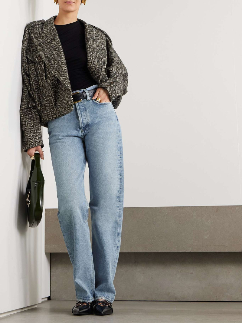 AGOLDE Kelly high-rise straight-leg recycled jeans Light denim outlook