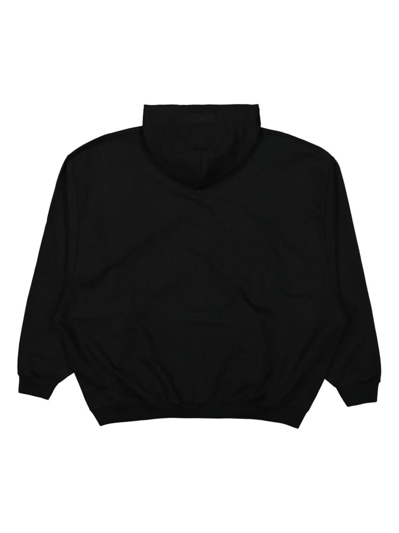 VETEMENTS logo-embroidered zip-up hoodie outlook