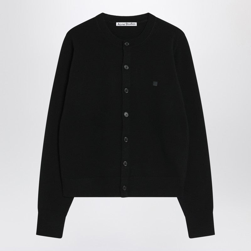 Acne Studios Black Yak Wool Cardigan Women - 1