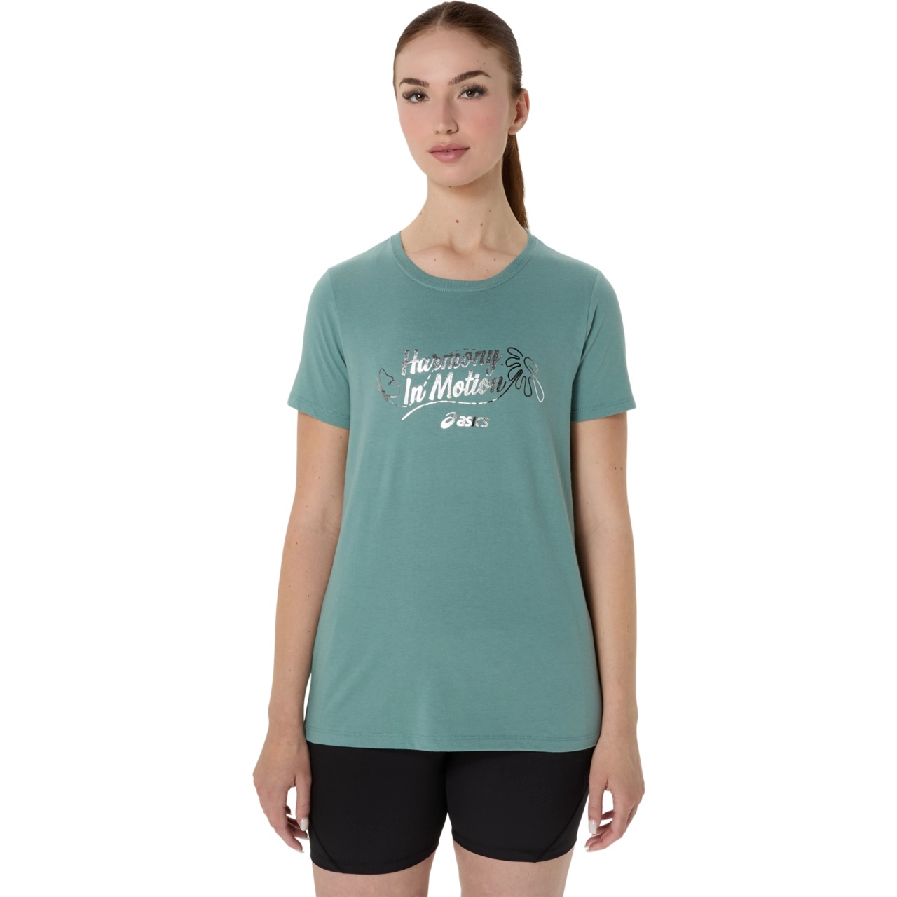 WOMEN'S ASICS FOIL SHORT SLEEVE TEE - 1