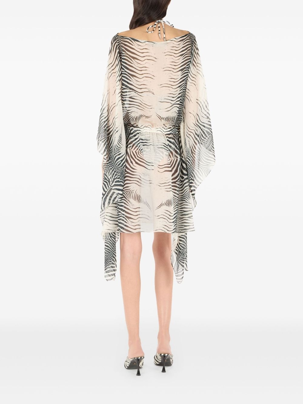zebra-print dress - 4