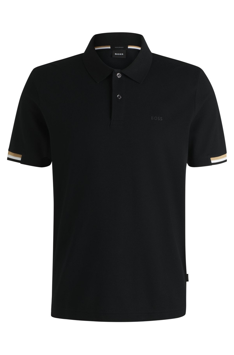 REGULAR-FIT POLO SHIRT WITH RUBBERIZED LOGO - 1
