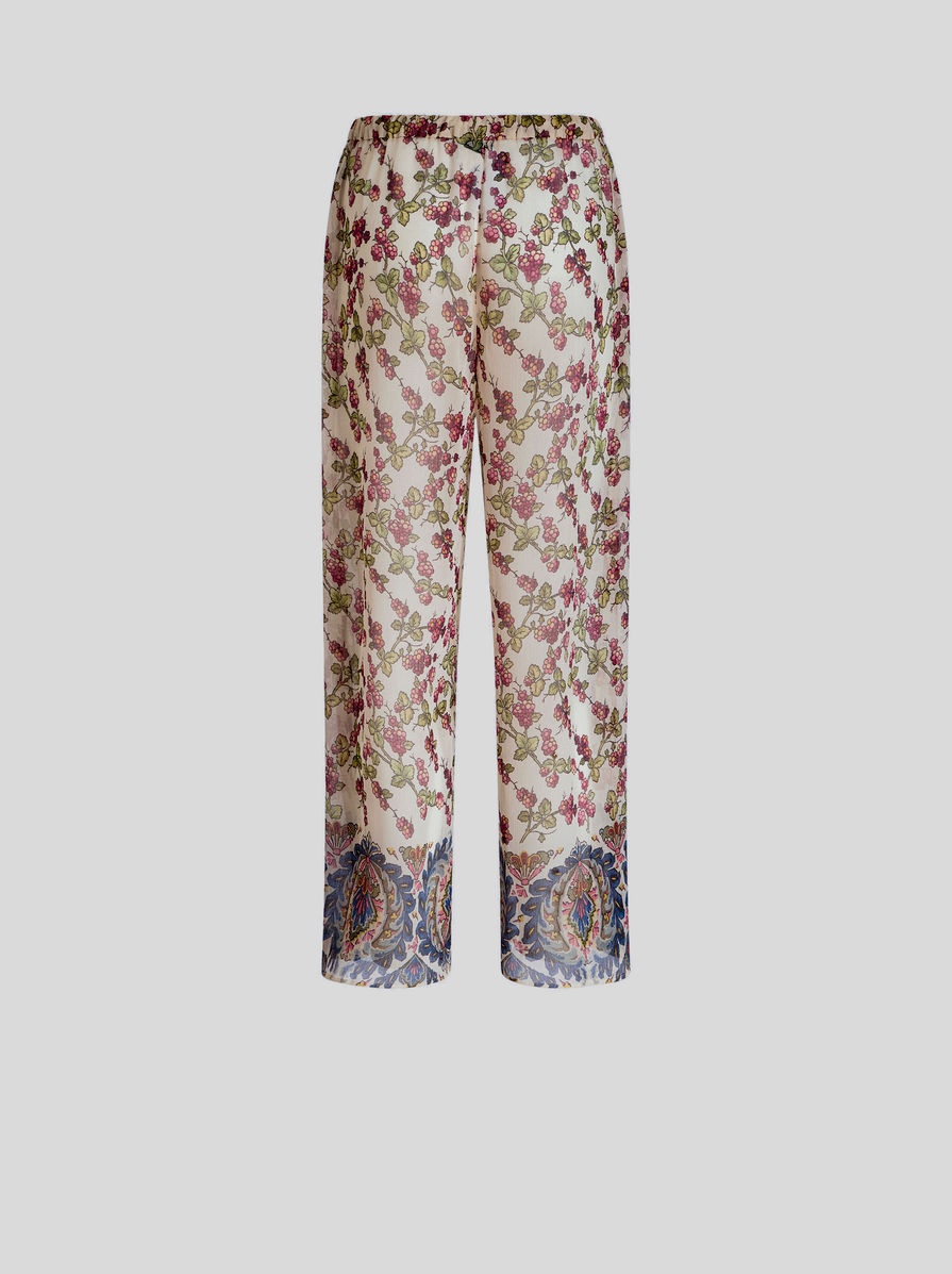 CREPON TROUSERS WITH PRINT - 5