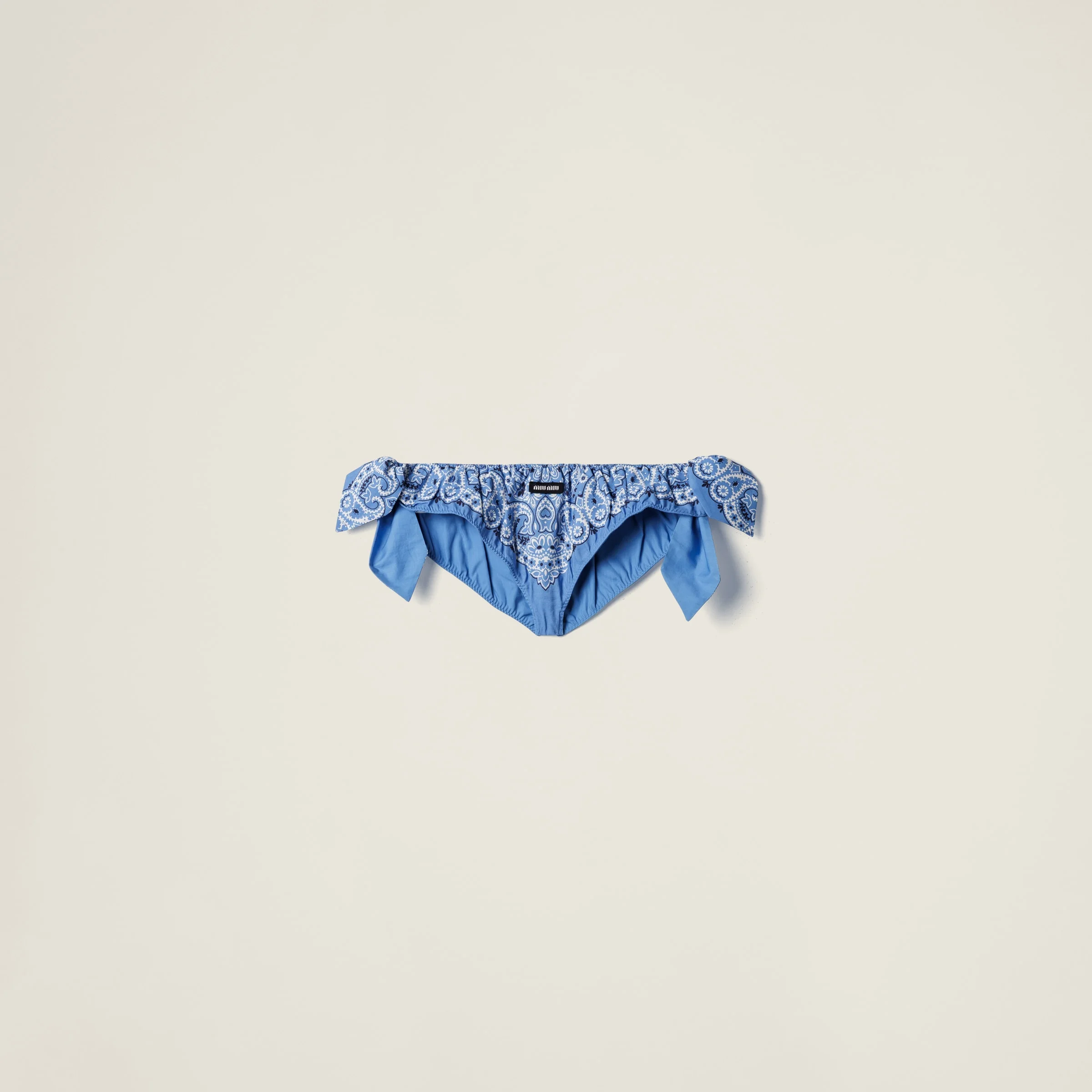 Printed poplin briefs - 1