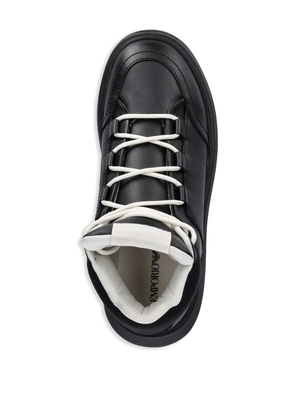 panelled high-top sneakers - 4