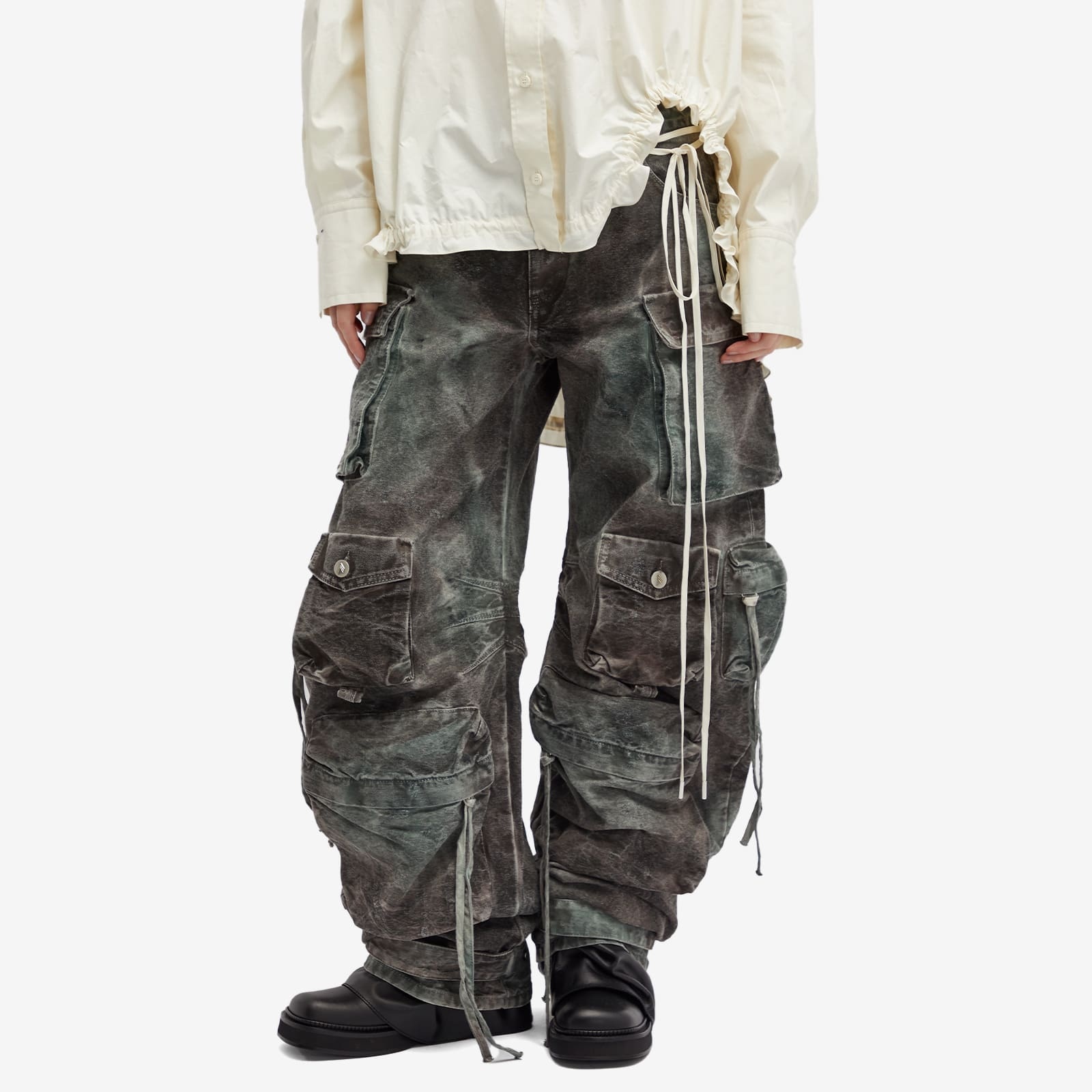 The Attico Fern long カーゴパンツ Fern'' black long pants for Women | THE ATTICO®