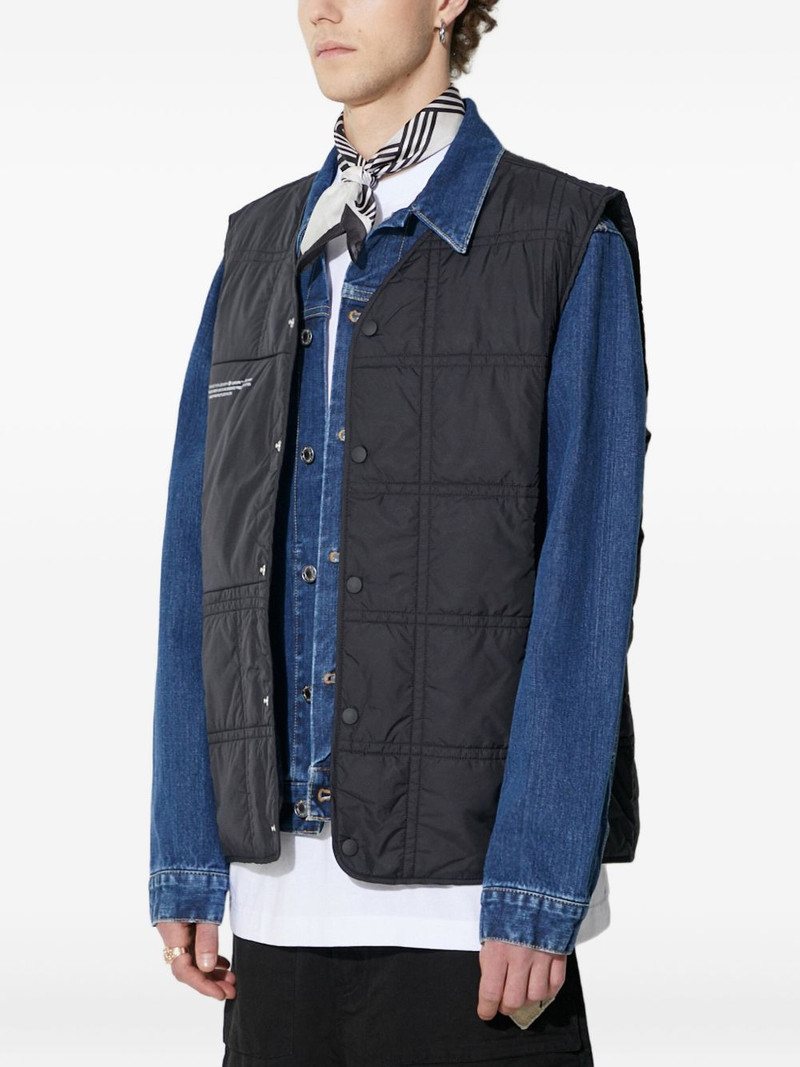 quilted-pattern gilet 3