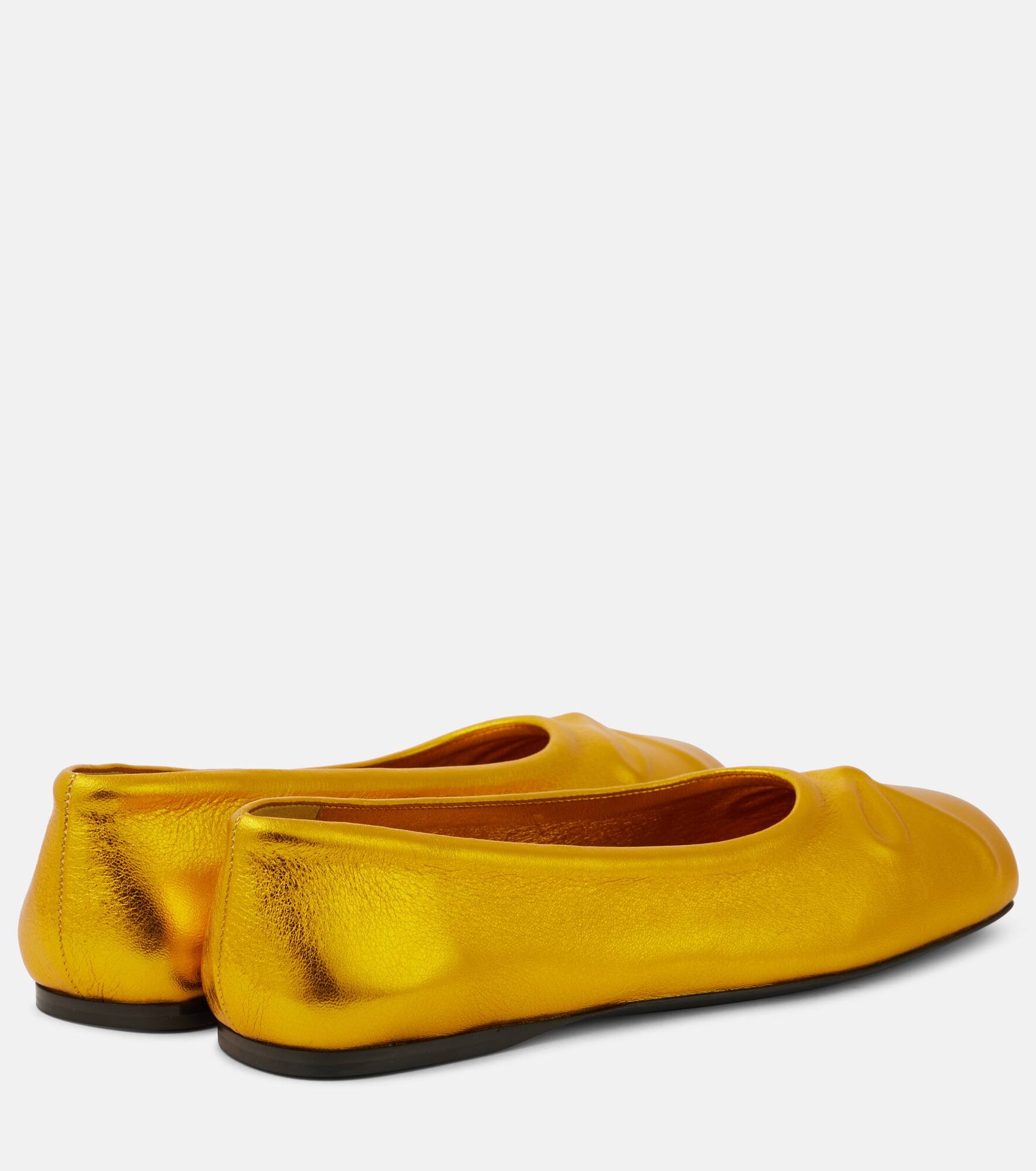 Little Bow leather ballet flats - 3