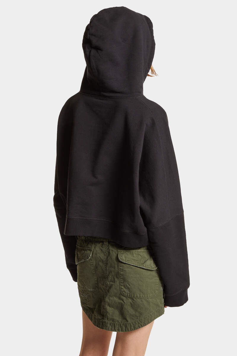 MAPLE LEAF  CROPPED FIT HOODIE SWEATSHIRT - 4