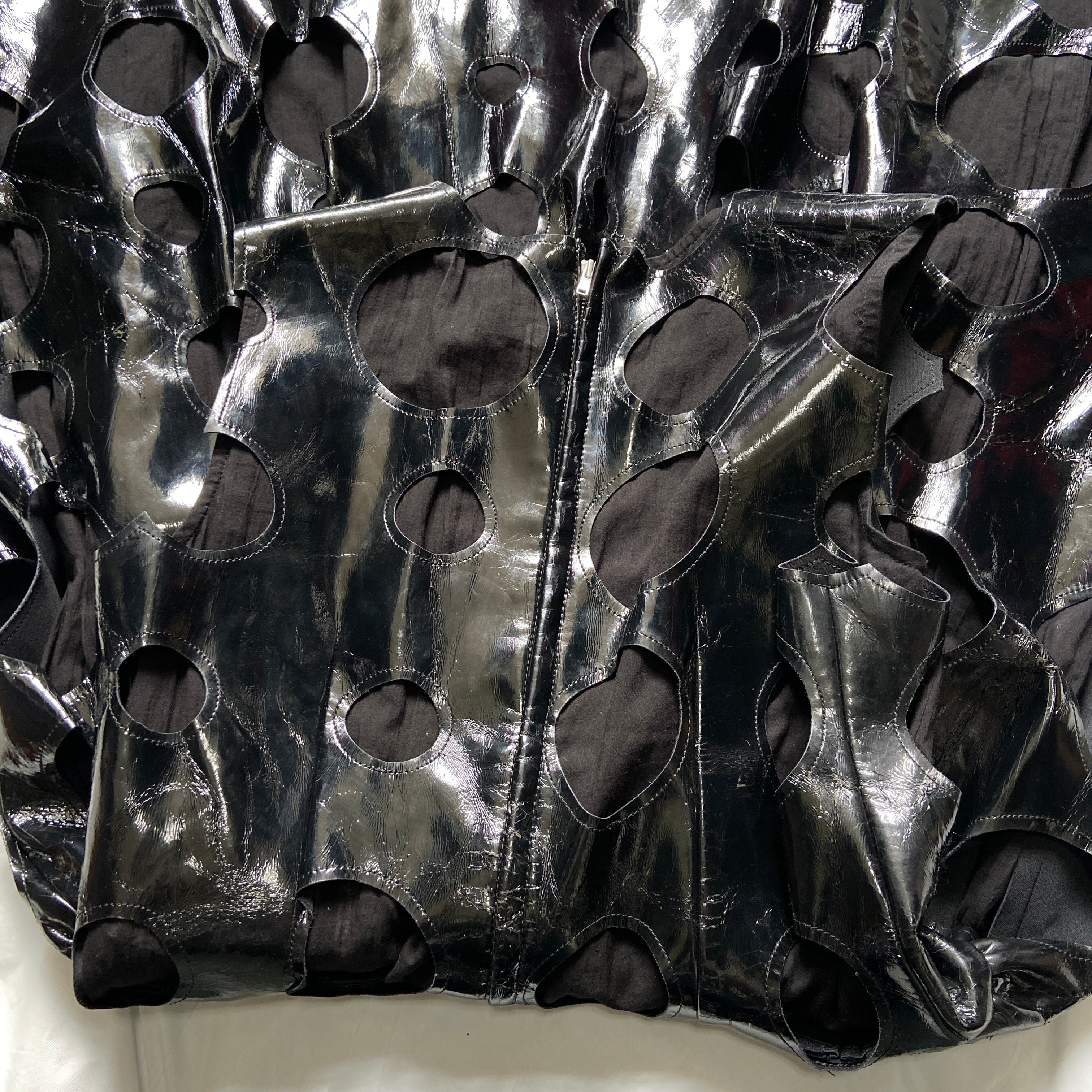 Comme des garçons ss15 pvc circle cut-out dress - 11
