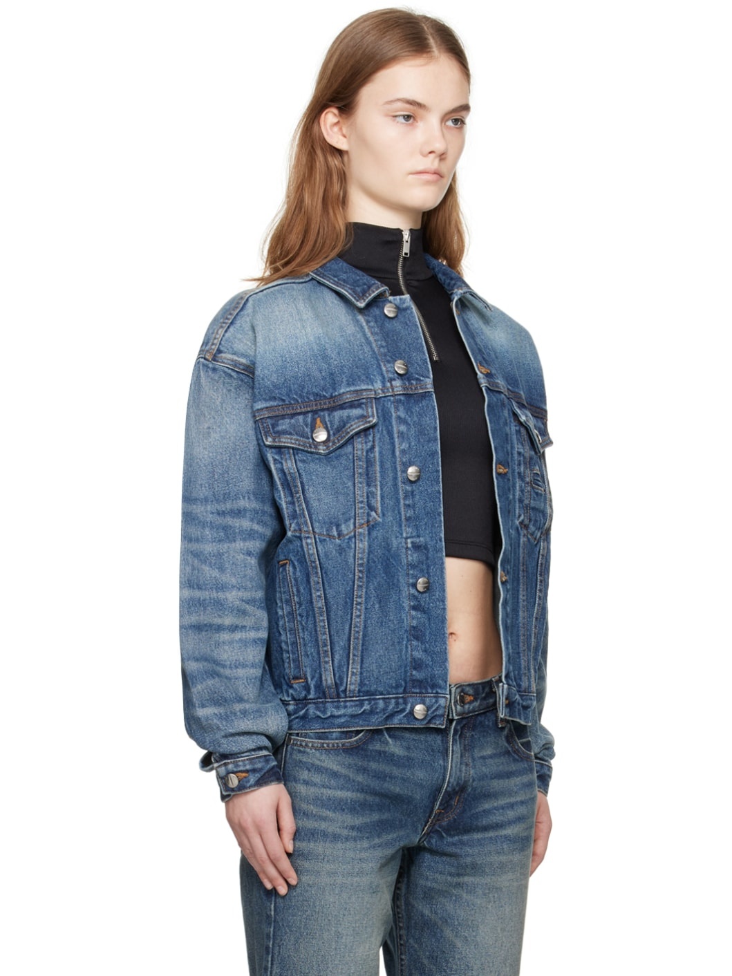 SSENSE Exclusive Blue Denim Jacket - 2