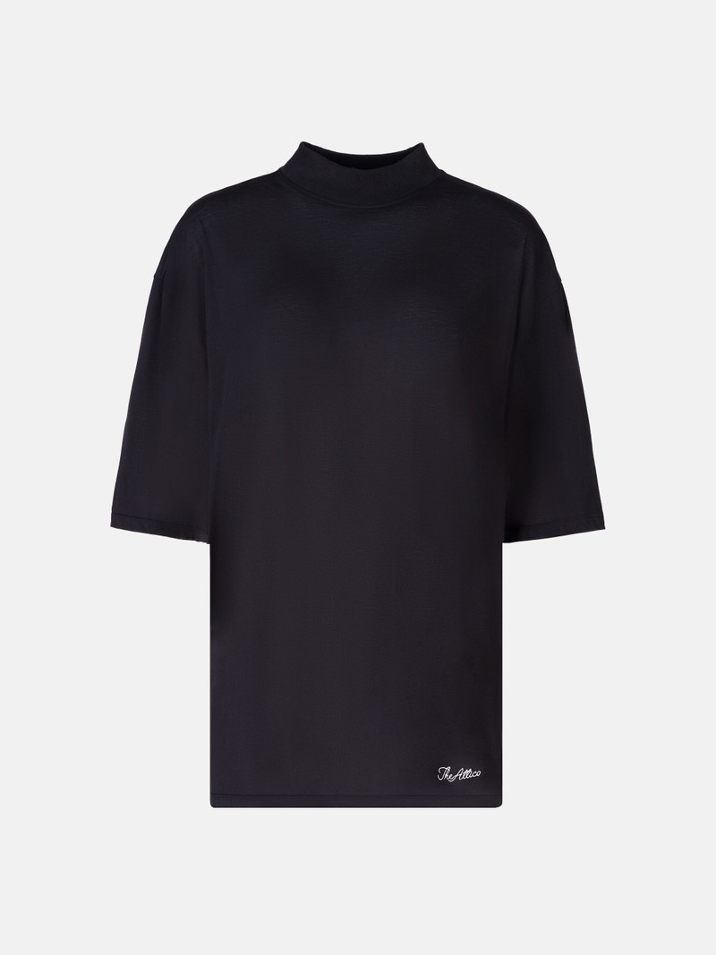 THE ATTICO BLACK T-SHIRT outlook