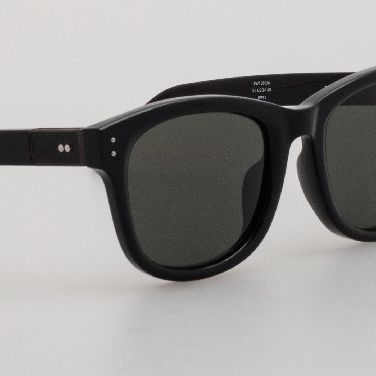 EDSON D-FRAME SUNGLASSES IN BLACK AND NICKEL - 4