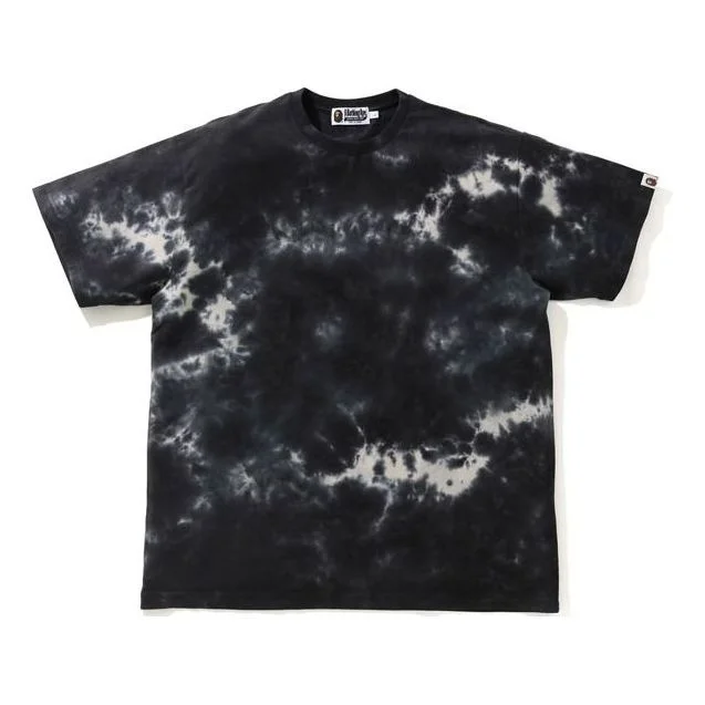 A Bathing Ape Tie Dye Loose Short Sleeve Tee 'Black' 1H30-109-014 - 1
