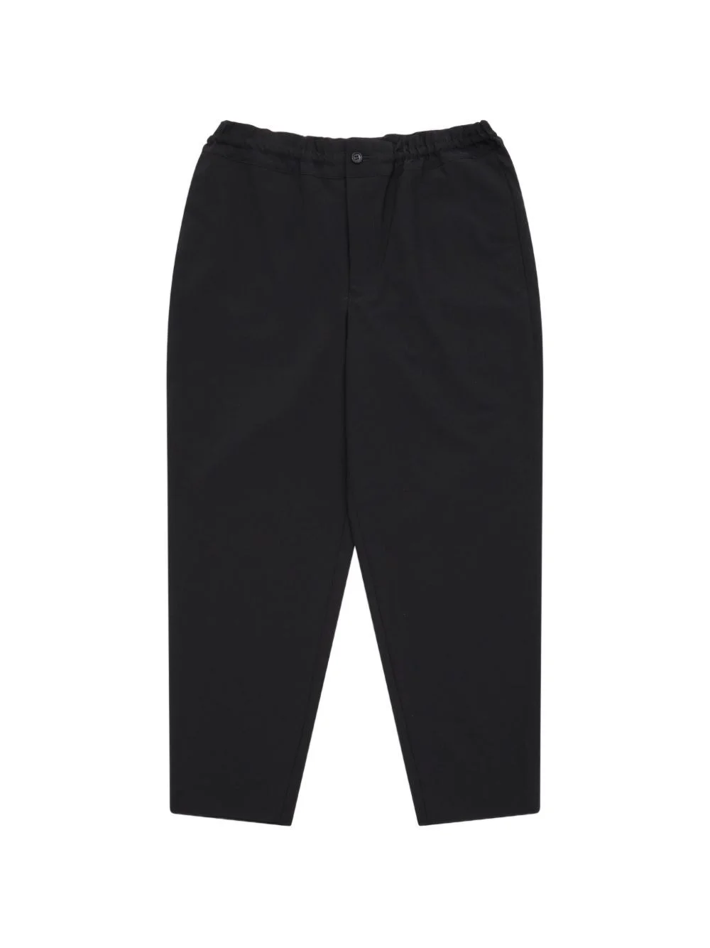elasticated-waistband tapered trousers - 1
