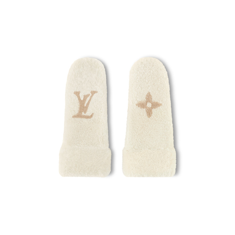 Monogram Shearling Mitts 1