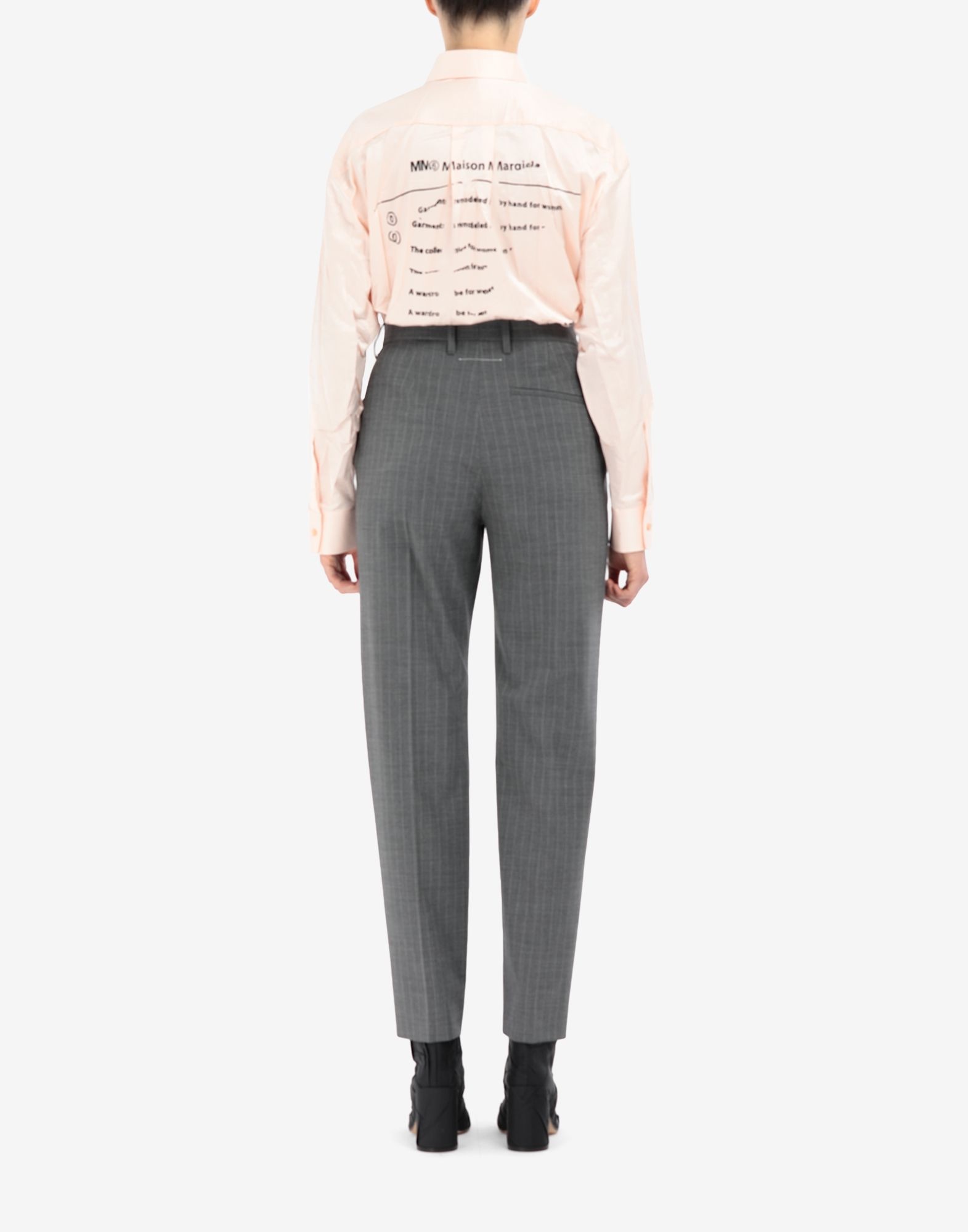 Pinstripe wool trousers - 4