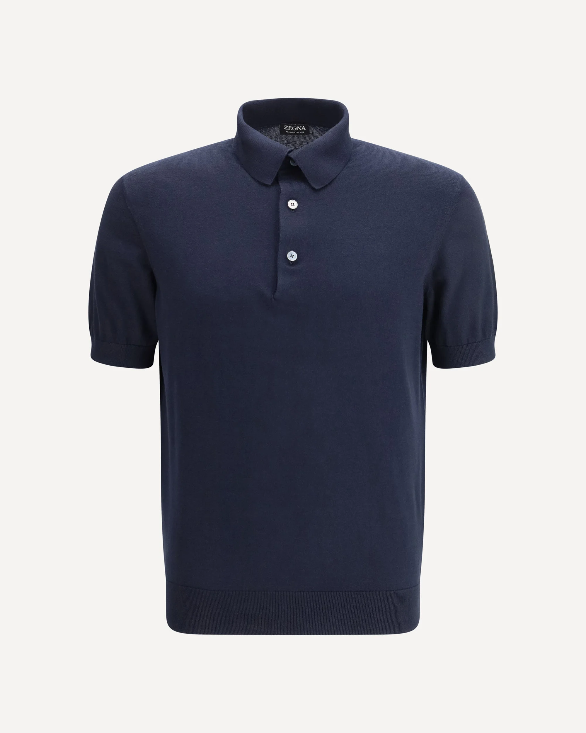 Cotton Polo with classic collar - 1