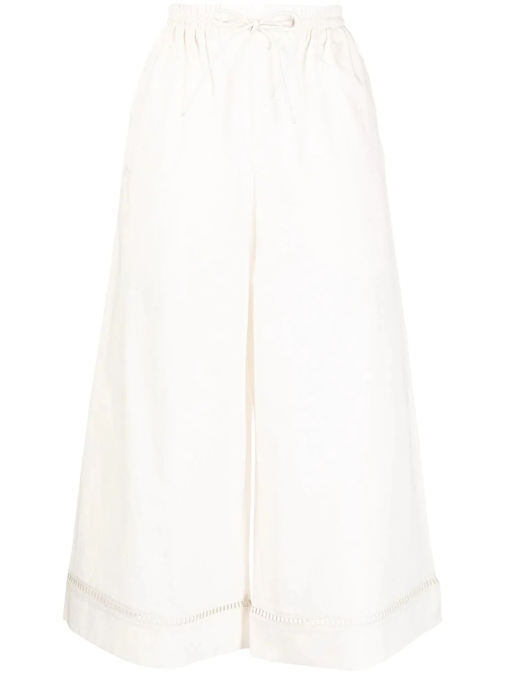 wide leg cropped trousers - 1