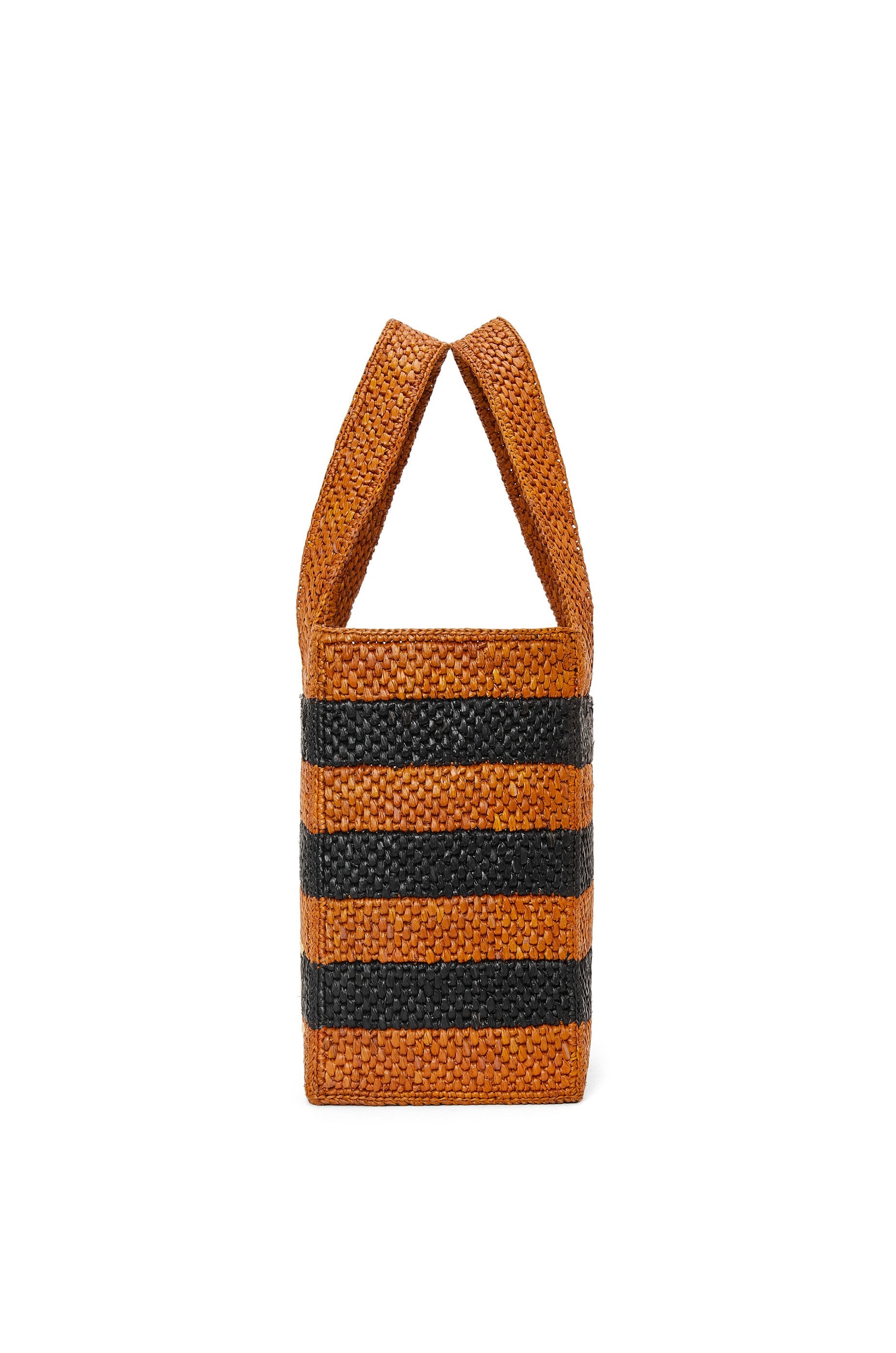 LOEWE Font tote in raffia - 5