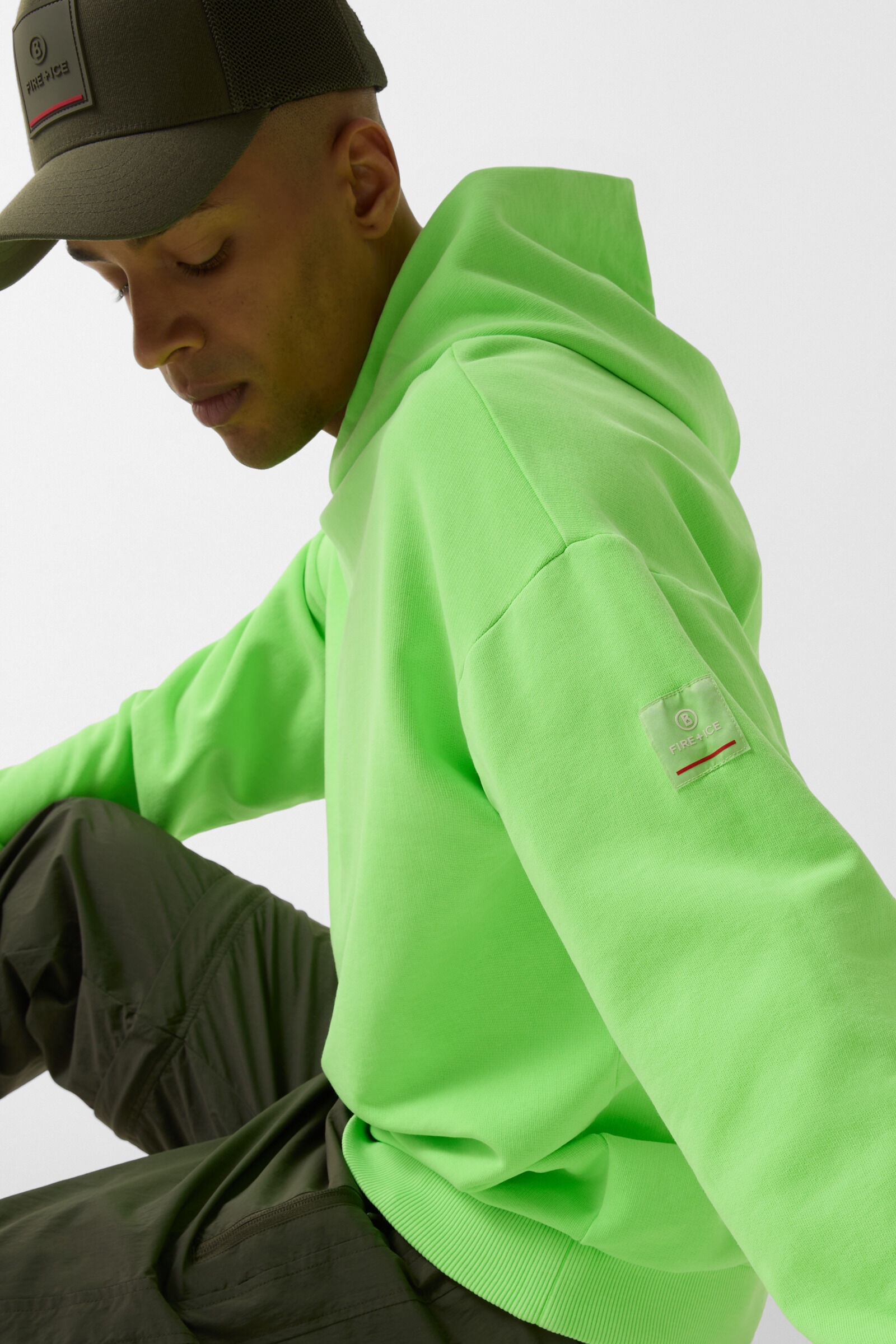 Hoodie Ilay in Neon green - 4