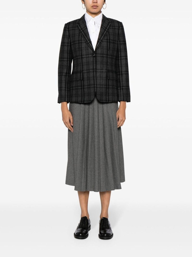 Thom Browne checked single-breasted blazer outlook