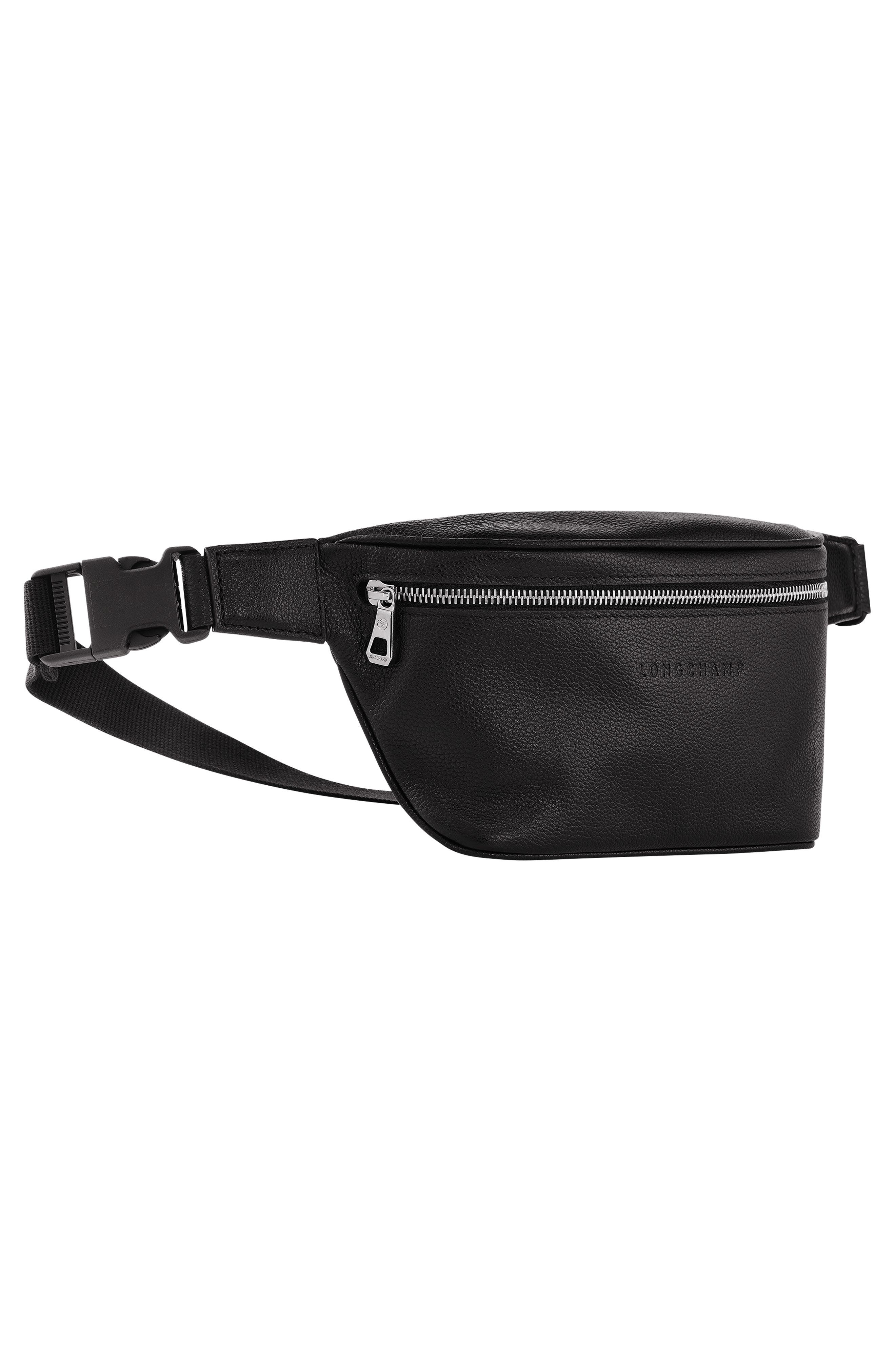 Longchamp Le Foulonné Leather Belt Bag in Black at Nordstrom - 5