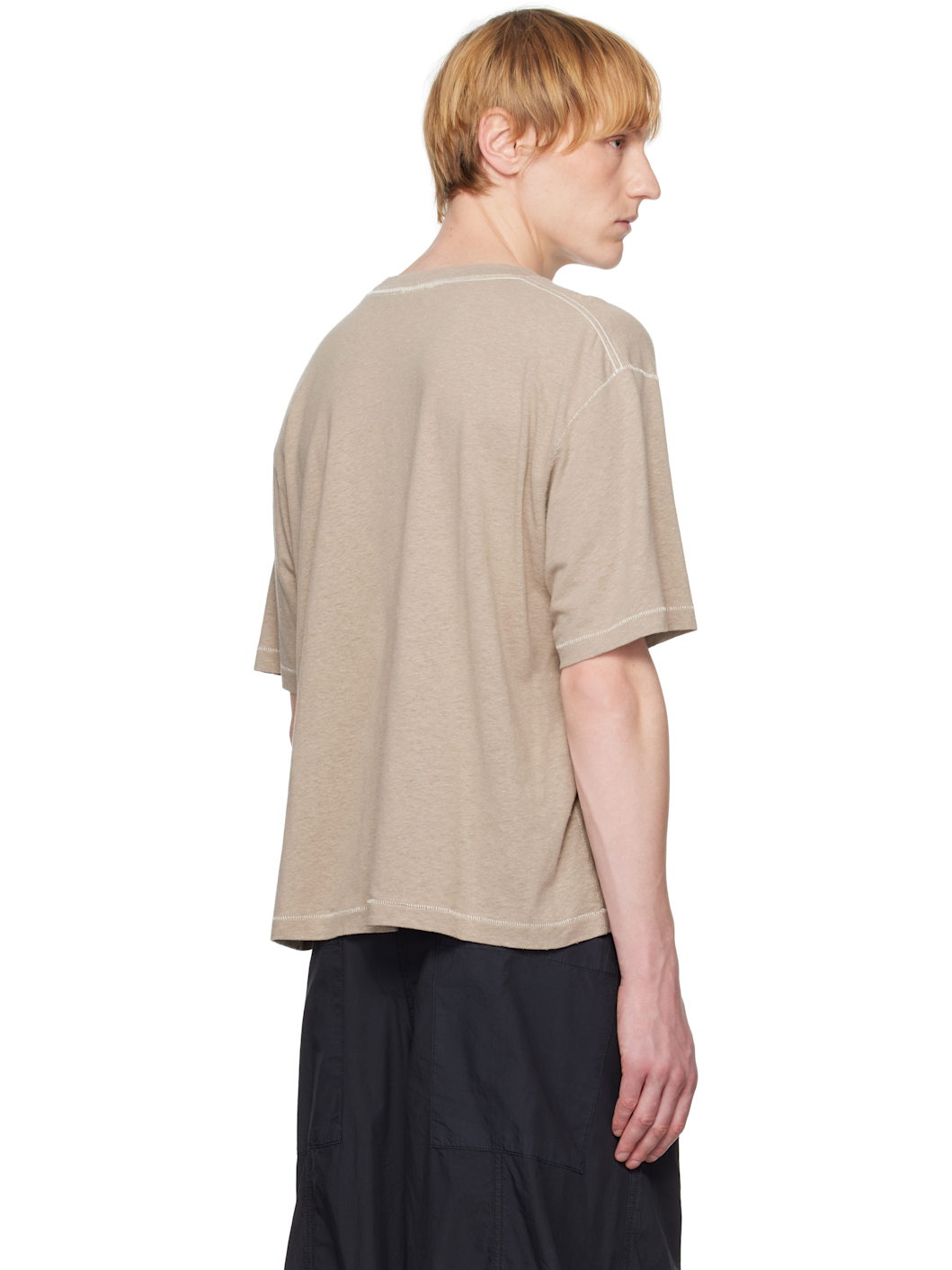 Taupe Boxy T-shirt - 3
