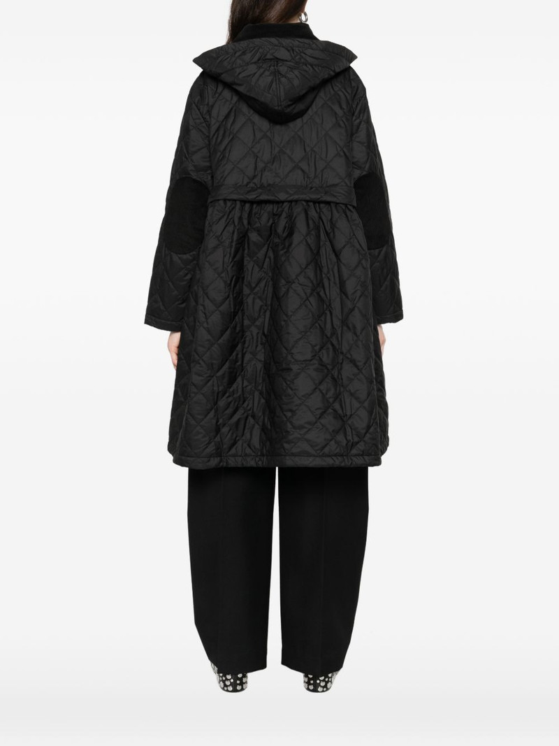 x Ganni quilted hooded coat 4