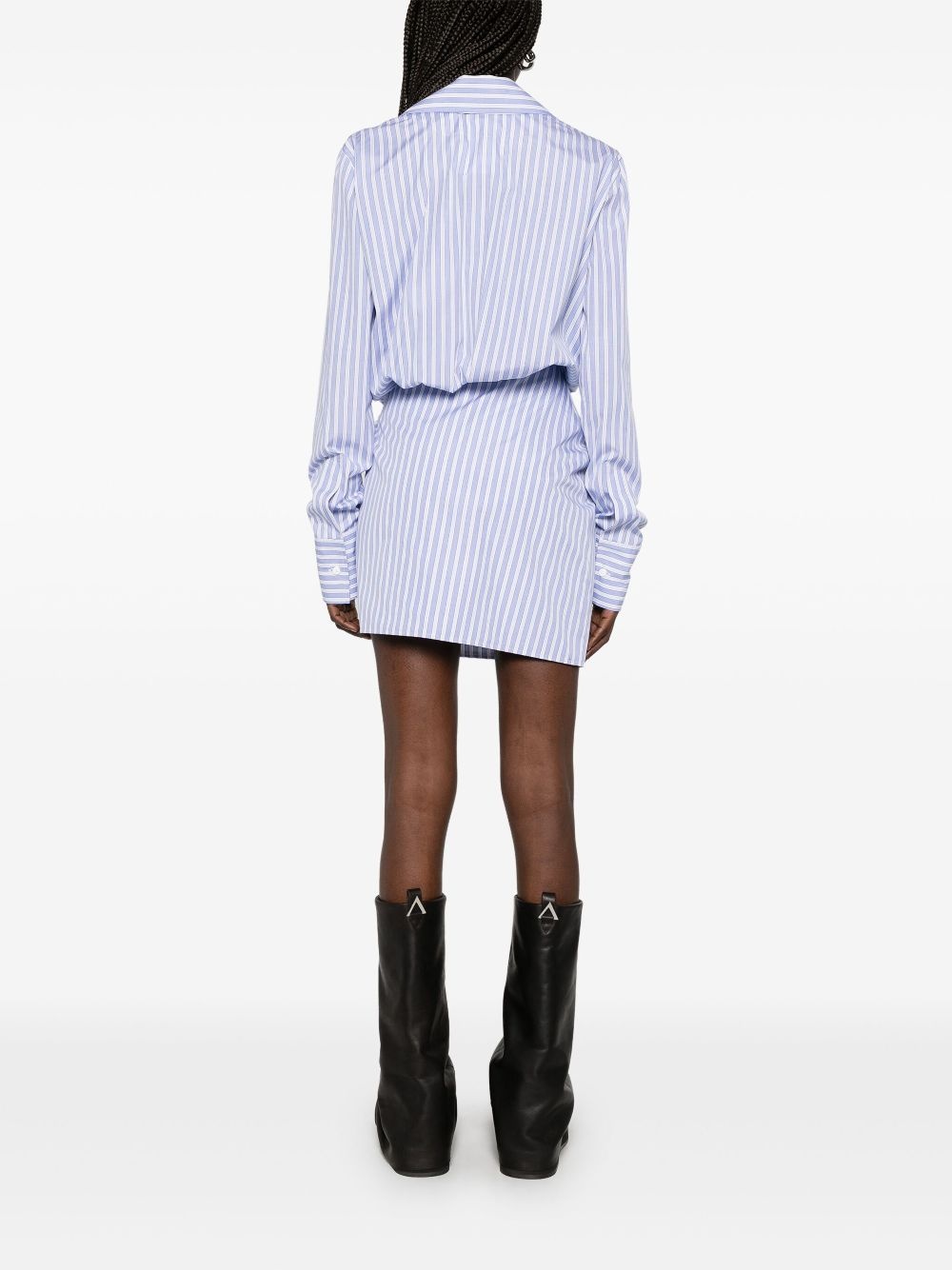 striped mini dress - 4