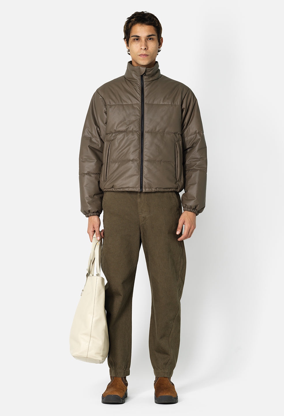 LEATHER PICO PUFFER - 2
